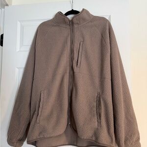 Goodfellow & Co Taupe Fleece Jacket